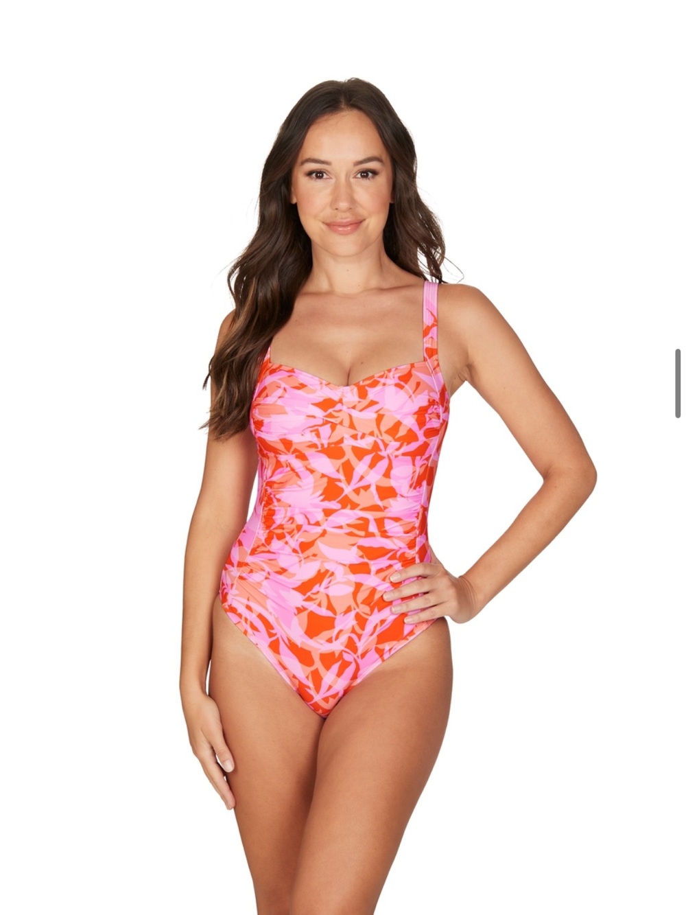 Niptuck Swim Pink Eclipse Vibrant Pink One Piece Swim